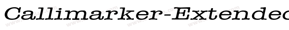 Callimarker-Extended Italic字体转换